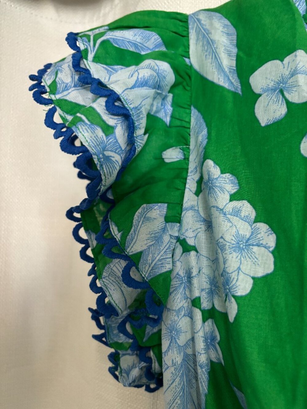 Green Floral Print Mini Dress Sugar Lips NWT - Picture 4 of 4